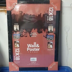 MCS Industries Black Wall Poster Art Print Photo Frame Size 12x18 NEW